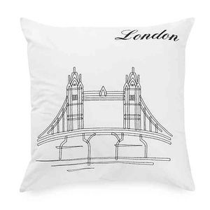 Passport Pillow Case Square London Paris Rome !!
